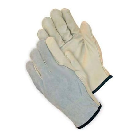 Pip PIP Top Grain Cowhide Drivers Gloves W/Kevlar, Grain Palm, Keystone, Regular Grade, L 68-163SB/L
